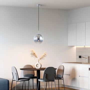 Light Prestige Palla LP-2844/1P S CH Függőlámpa 1x40W/E14 IP20