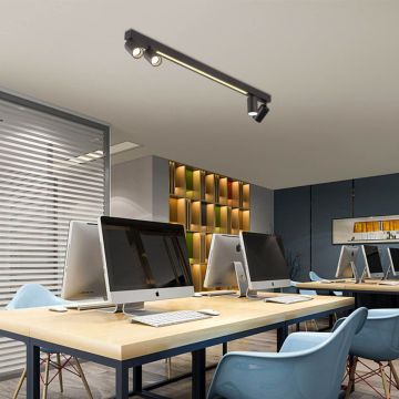 Light Prestige Perugia LP-0703/4C BK Spotlámpa 4x50W/GU10 3000K|4000K|6000K IP20