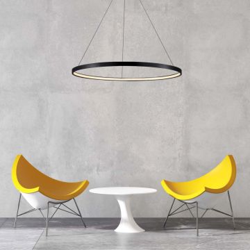Light Prestige Ring LP-909/1P S BK CCT Függőlámpa 1x48W/LED 3000K|4000K|6000K IP20