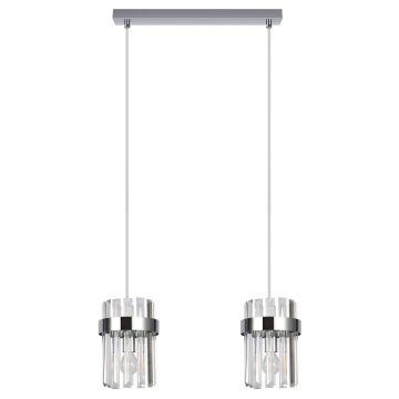 Light Prestige Vetro LP-2910/2L CH Függőlámpa 2x10W/E14 IP20