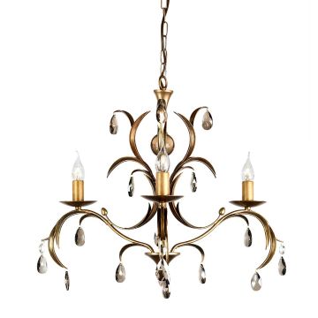 Elstead Lighting LILY LL3-ANT-BRZ Csillár 3x60W/E14