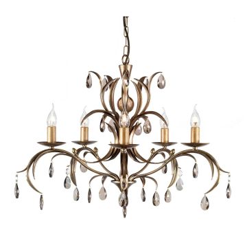 Elstead Lighting LILY LL5-ANT-BRZ Csillár 5x60W/E14