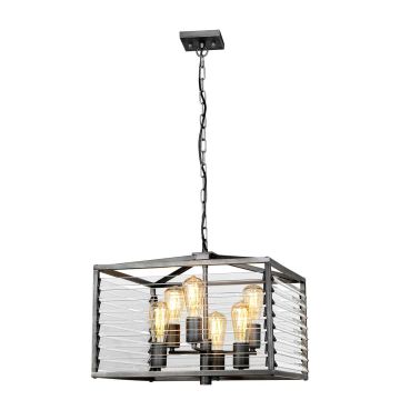 Elstead Lighting Louvre LOUVRE-6P Függőlámpa 6x60W/E27