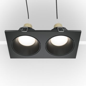 Maytoni ZOOM DL033-2-02B Beépíthető spotlámpa 2x50W/GU10 IP65