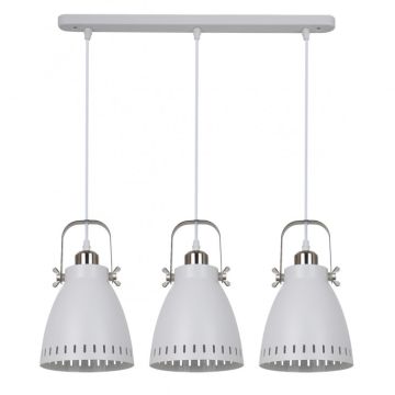 Italux FRANKLIN MD-HN8026S-3-WH+S.NICK Függőlámpa 3x60W/E27