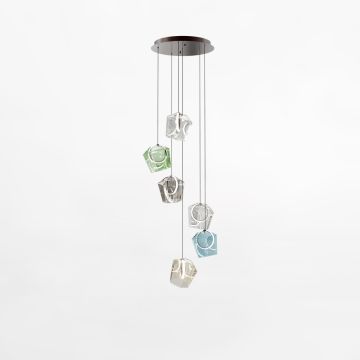 Zuma Line COLORE MD3350A-6BL/MIX Függőlámpa 6x6W/LED 3000k 804lm