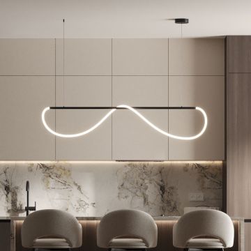 Light Prestige Meleca LP-2345/1P M BK Függőlámpa 1x36W/LED 3000K|4000K|6000K IP20