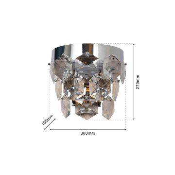 Milagro GRACE ML6934 Fali lámpa 2x40W/E14 IP20