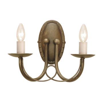 Elstead Lighting MINSTER MN2-BLK-GOLD Fali lámpa 2x60W/E14
