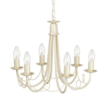Elstead Lighting MINSTER MN6-IV-GOLD Csillár 6x60W/E14