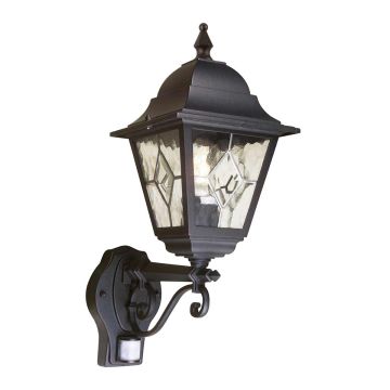 Elstead Lighting SECURITY LANTERS NR1-PIR-BLACK Fali lámpa 1x60W/E27 IP43
