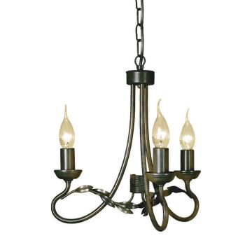 Elstead Lighting OLIVIA OV3-BLK-GOLD Csillár 3x60W/E14