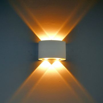 Italux Ortelo OWL-6650-2-WH-3K Fali lámpa 4x4W/LED 3000K 336lm IP54