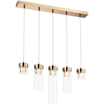Zuma Line GEM P0389-05E-F7AC Függőlámpa 5x28W/G9