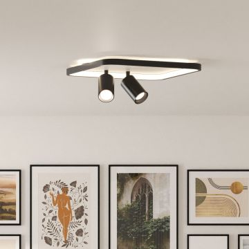 Light Prestige Parma LP-0612/2C Square BK Spotlámpa 2x50W/GU10 3000K|4000K|6000K IP20