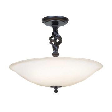 Elstead Lighting PEMBROKE PB-SF-A-BLACK Plafonlámpa 3x60W/E14
