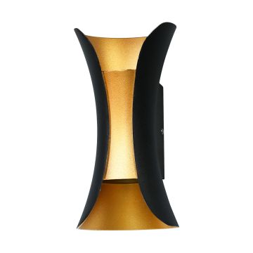 Italux DANTE PL-356-M BK+GD Fali lámpa 10W/LED 4000K 580LM IP54