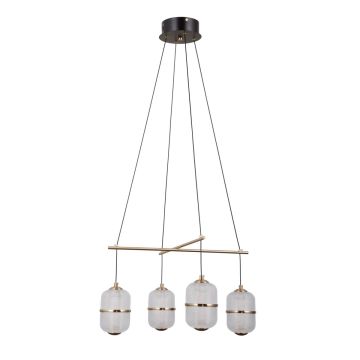 Italux Alani PND-34375-4-BK Függőlámpa 4x24W/LED 3000K 1931lm IP20