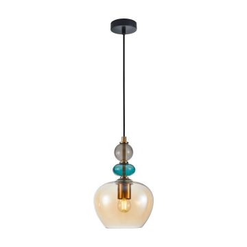 Italux Busco PND-30263-1A-BRO-AMB Függőlámpa 1x40W/E27 IP20
