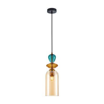 Italux Busco PND-30263-1C-BRO-AMB Függőlámpa 1x40W/E27 IP20