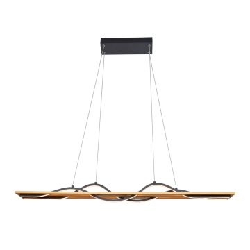 Italux Conato PND-23848-30W-BK-GD Függőlámpa 2x35W/LED 3000K 1200lm IP20