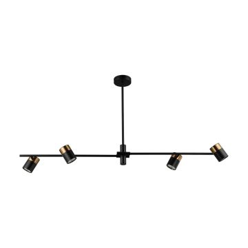 Italux Elice PND-58892-4-BK-BRO Plafonlámpa 4x35W/GU10 IP20