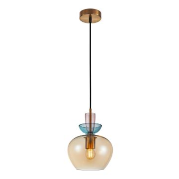 Italux Fanda PND-31882-1-GD-AMB Függőlámpa 1x40W/E27 IP20