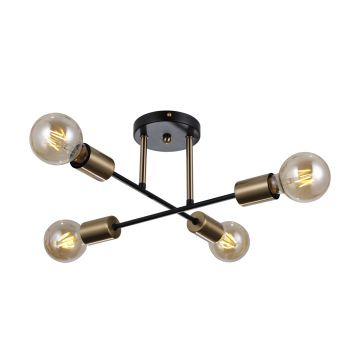 Italux FORMIO PND-4052-4-BL-HBR Plafonlámpa 4x40W/E27 IP20