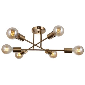 Italux FORMIO PND-4052-6-HBR Plafonlámpa 6x40W/E27 IP20