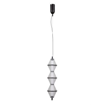 Italux Fuente PND-34395-3V-BK Függőlámpa 3x15W/LED 3000K 1108lm IP20