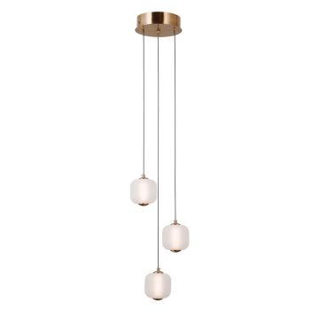 Italux Ganti PND-34362-3-HBR-OPAL Függőlámpa 3x8W/LED 3000K 865lm IP20