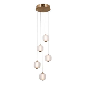 Italux Ganti PND-34362-5-HBR-OPAL Függőlámpa 5x12W/LED 3000K 1300lm IP20