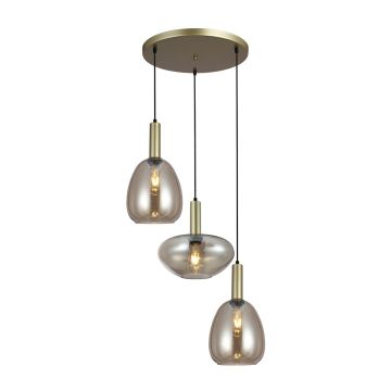 Italux Gater PND-23541-3-GD-CH Függőlámpa 3x40W/E27 IP20