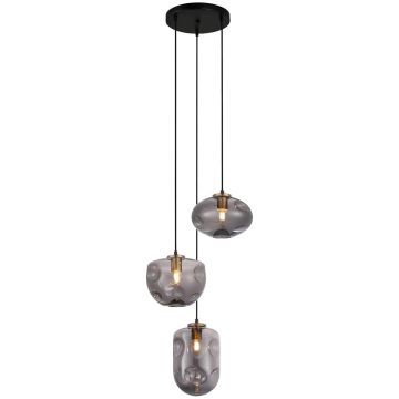Italux HATELLA PND-112038-3A-BRO+SG Függőlámpa 3x40W/E27 IP20