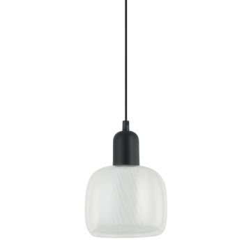 Italux LAMEZIA PND-67594-1-BK+CL Függőlámpa 1x40W/E27 IP20