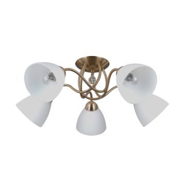 Italux Lugano PND-5643-5-HBR Plafonlámpa 5x40W/E27 IP20