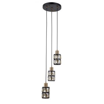 Italux Menfi PND-44236-3-BK-GD Függőlámpa 3x40W/E27 IP20