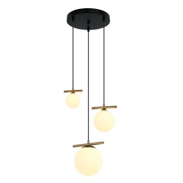 Italux MERSETA PND-463323A-BRO+W Függőlámpa 2xE14 40W|1xG9 25W IP20