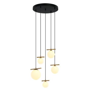 Italux MERSETA PND-463325A-BRO+W Függőlámpa 3xE14 40W|2xG9 25W IP20