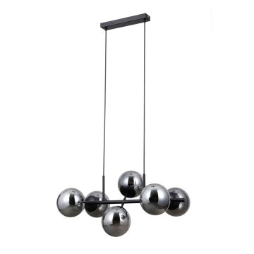 Italux Molite PND-1098-6-BK Függőlámpa 6x40W/E14 IP20