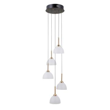 Italux Montiela PND-34374-5-BK Függőlámpa 5x25W/LED 3000K 1286lm IP20