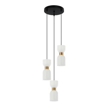 Italux Monza PND-57602-3-BK+BRO Függőlámpa 3x40W/E27 IP20