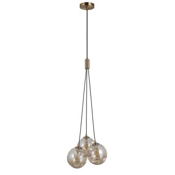 Italux PERLOS PND-54456-3-HB-AMB Függőlámpa 3x5W/G9 IP20
