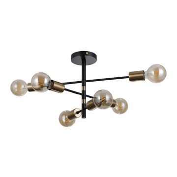 Italux PIANSI PND-4025-6-BL-HBR Függőlámpa 6x40W/E27 IP20