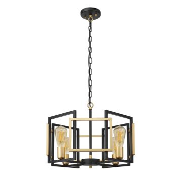 Italux PRIMERO PND-44003-4-BK-GD Függőlámpa 4x60W/E27 IP20
