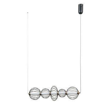 Italux Rabel PND-344221-5-BK Függőlámpa 5x18W/LED 3000K 1116lm IP20