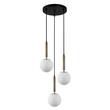 Italux Ravena PND-2324-3A GD+OPAL Függőlámpa 3x10W/E27 IP20
