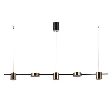 Italux REMDAL PND-16374-5-BK-4K Függőlámpa 30W/LED 4000K 2300LM IP20