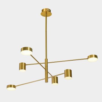 Italux REMDAL PND-16374-6-COP-GD-4K Függőlámpa 36W/LED 4000K 2700LM IP20
