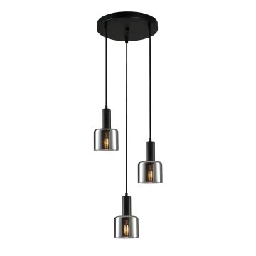 Italux SANTIA PND-65342-3A-BK+SG Függőlámpa 3x40W/E27 IP20